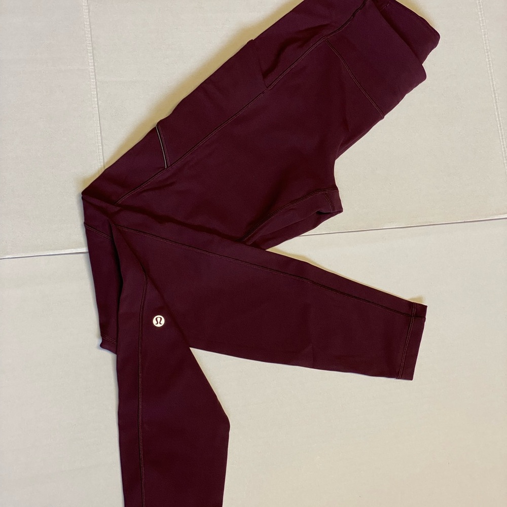Lululemon Burgundy Leggings Sz 6